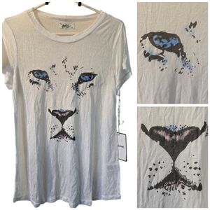 Lauren Moshi RARE Lion Face shirt